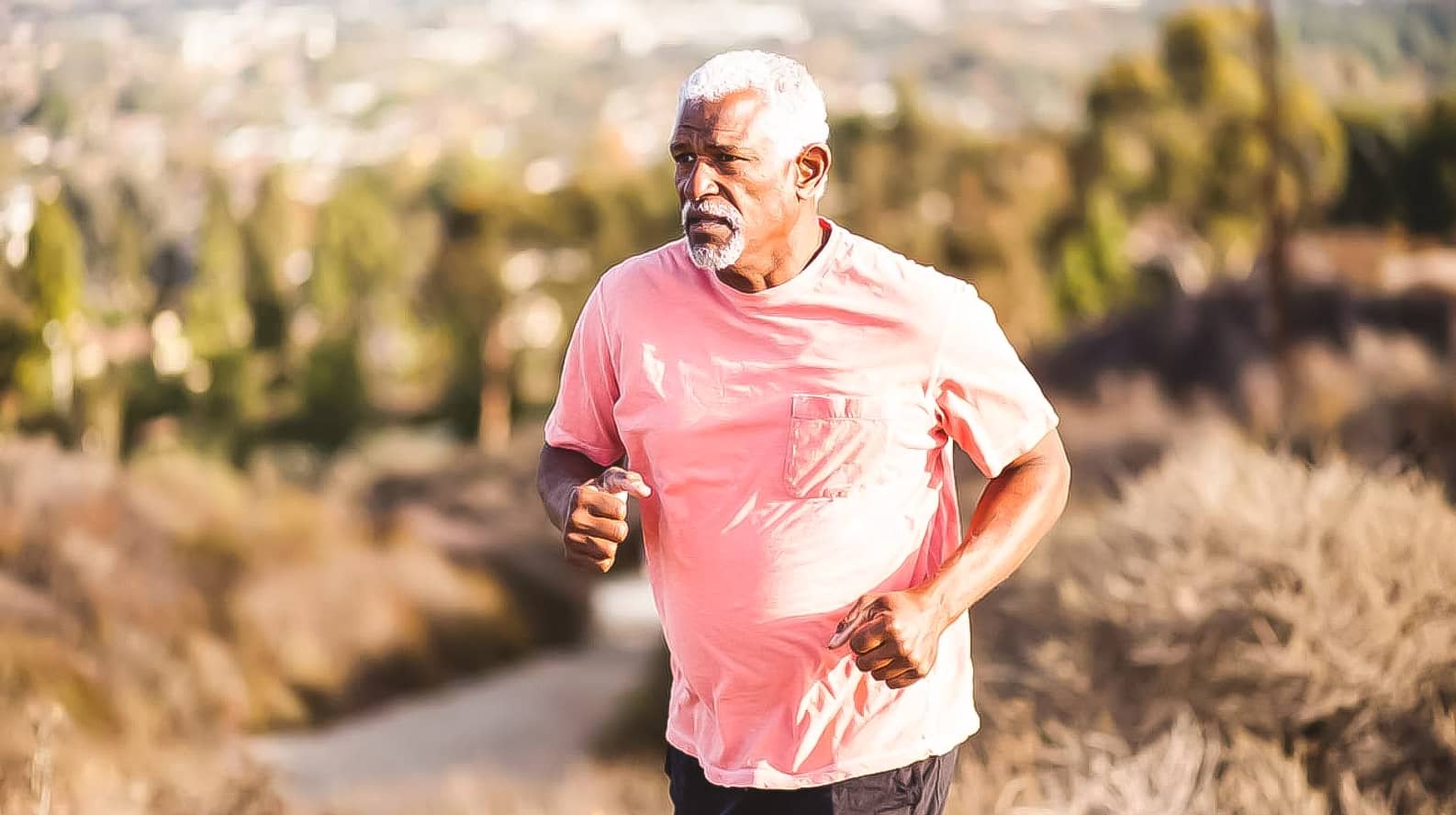Ageless male running